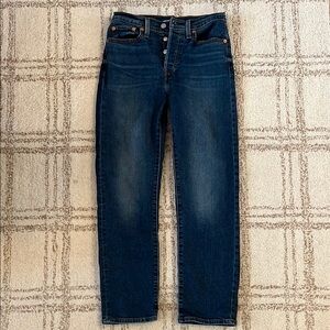 Levi’s Women’s Wedgie Straight Jean in New Indigo Here We Go wash